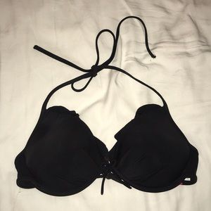 VS SWIM black push up bikini top